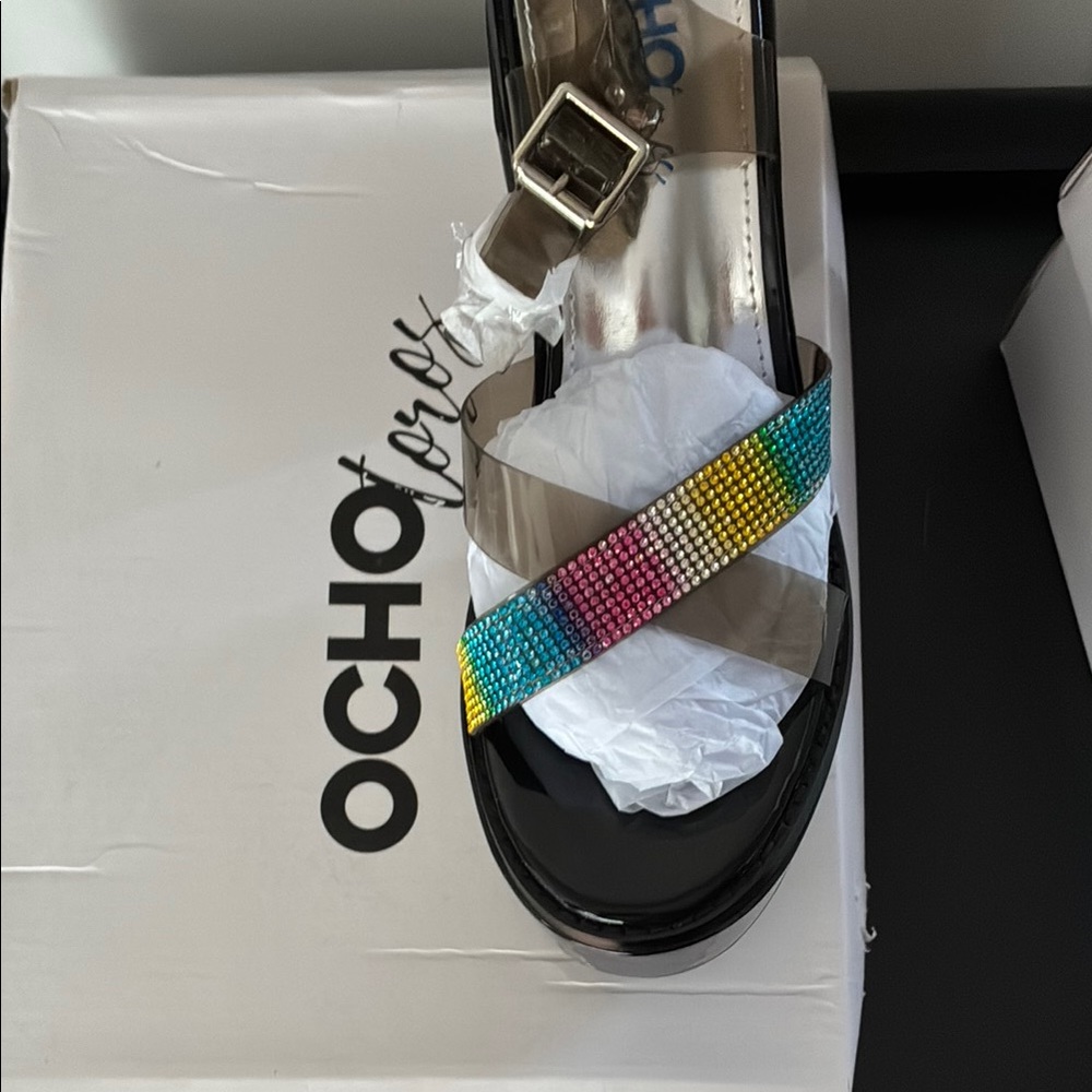 Colorful Platform Sandals - Picture 2 of 5